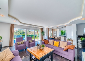 Частная вилла 4+1 с панорамными видами в районе Каргыджак