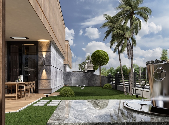 Новый комплекс отдельно стоящих вилл рядом с морем