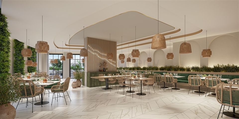 Комплекс на завершающей стадии строительства в 150 метрах от моря