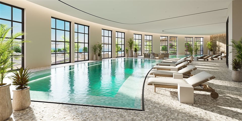 Комплекс на завершающей стадии строительства в 150 метрах от моря