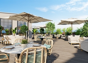 Комплекс на завершающей стадии строительства в 150 метрах от моря