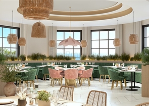 Комплекс на завершающей стадии строительства в 150 метрах от моря