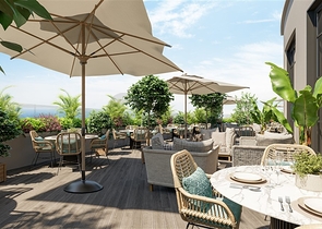 Комплекс на завершающей стадии строительства в 150 метрах от моря