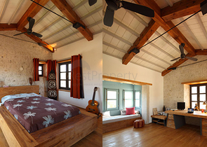 Вилла с большим участком с зеленым садом в Алачаты