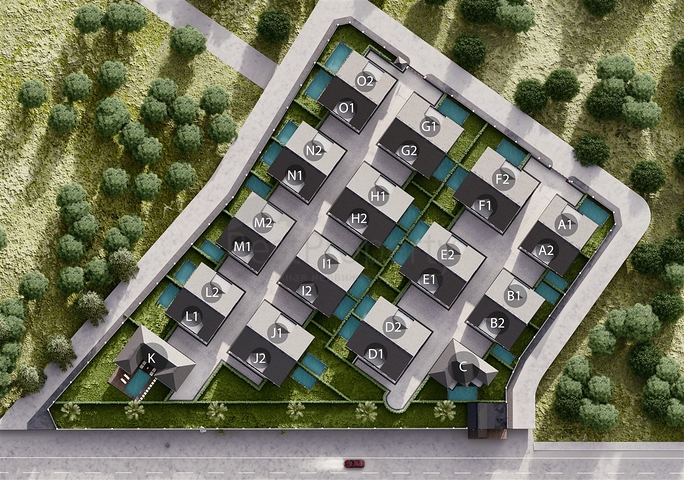 Виллы планировки 3+1 , 4+1 и 5+1 в районе Дошемеалты - Анталия 