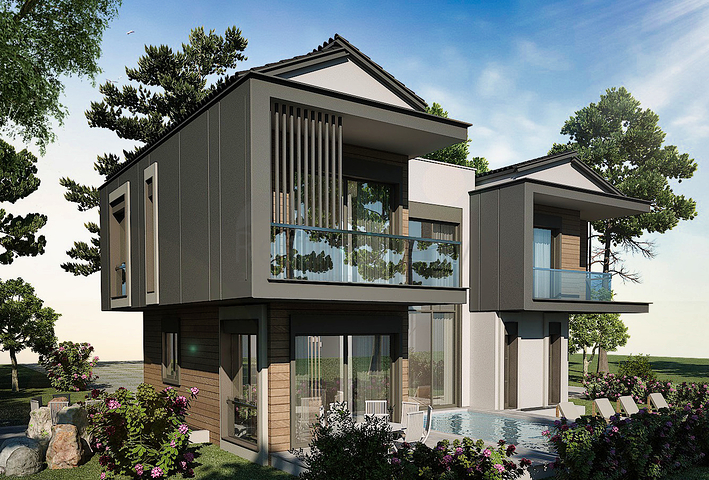 Виллы планировки 3+1 , 4+1 и 5+1 в районе Дошемеалты - Анталия 