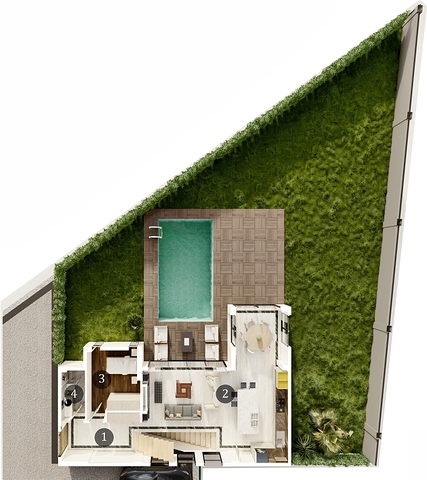 Виллы планировки 3+1 , 4+1 и 5+1 в районе Дошемеалты - Анталия 