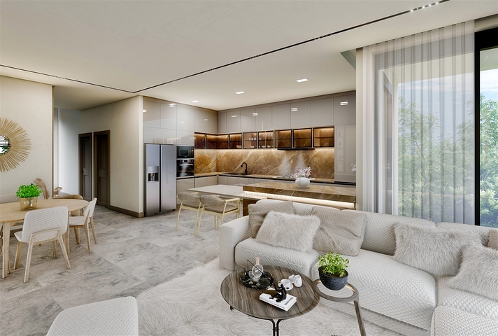 Виллы планировки 3+1 , 4+1 и 5+1 в районе Дошемеалты - Анталия 