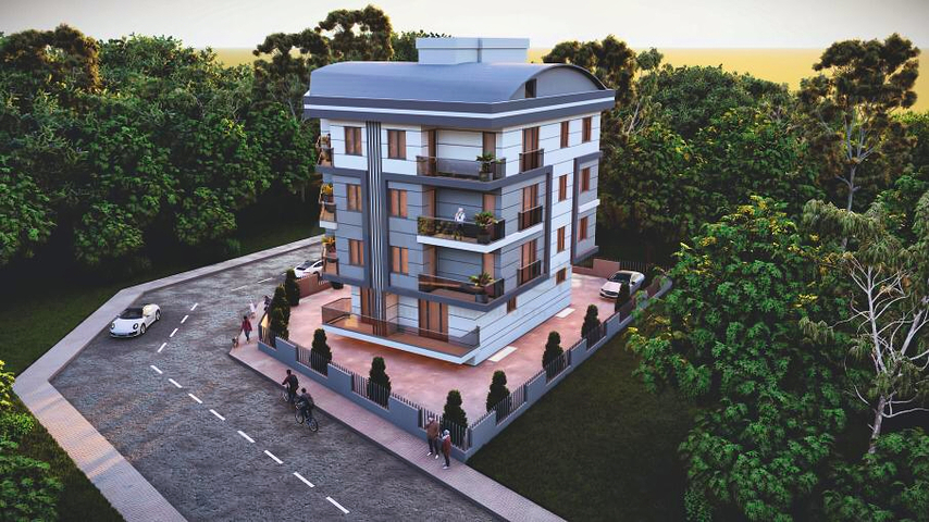 Квартиры планировки 2+1 и 3+1 дуплекс в районе Кепез - Анталия  