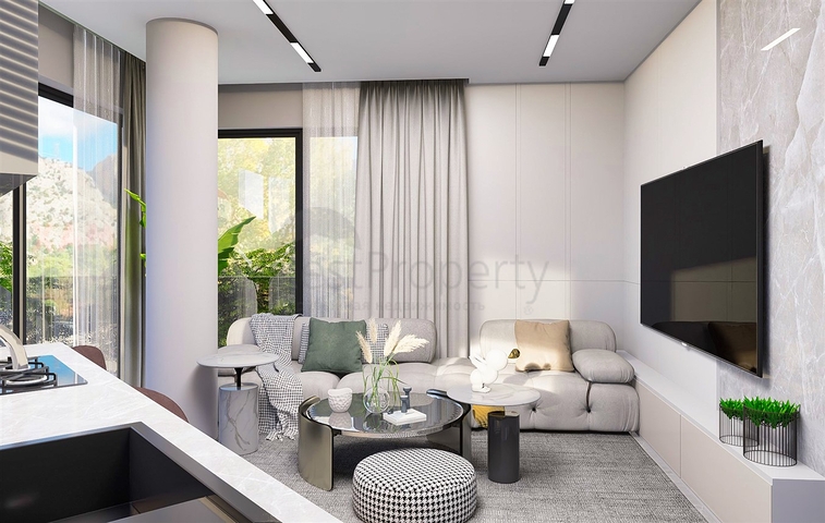 Квартиры планировки 2+1 дуплекс в микрорайоне Хурма - Анталия