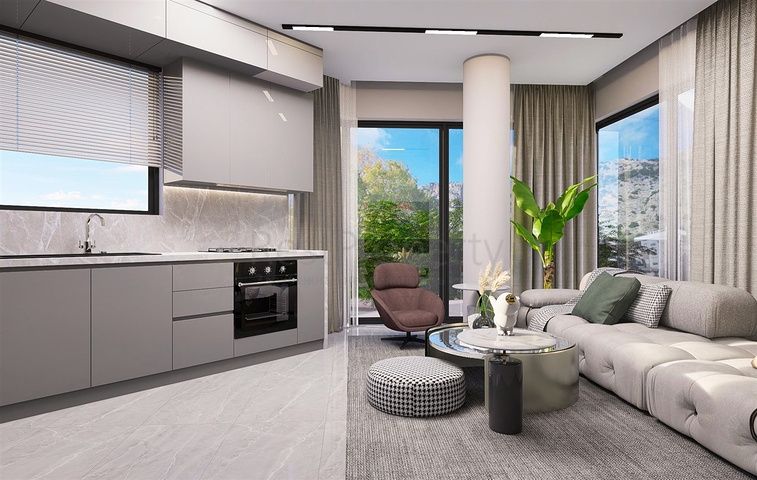 Квартиры планировки 2+1 дуплекс в микрорайоне Хурма - Анталия