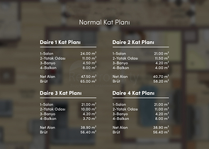 Квартиры планировки 2+1 дуплекс в микрорайоне Хурма - Анталия