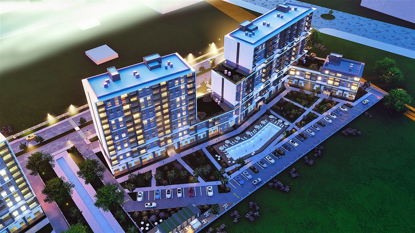 Квартиры планировки 1+1 и 2+1 в районе Кепез - Анталия