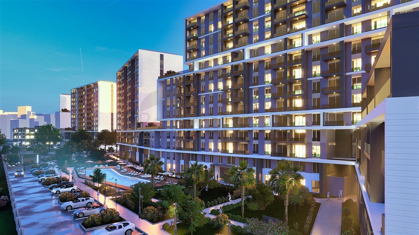 Квартиры планировки 1+1 и 2+1 в районе Кепез - Анталия