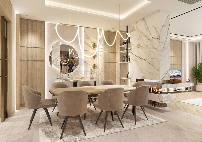 Виллы планировки 4+1 в районе Дошемеалты - Анталия 