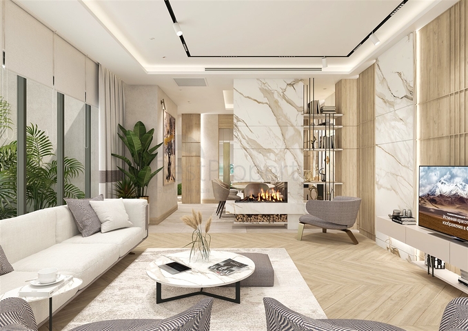 Виллы планировки 4+1 в районе Дошемеалты - Анталия 