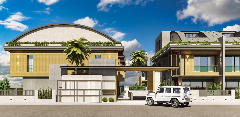 Виллы планировки 4+1 в районе Дошемеалты - Анталия 