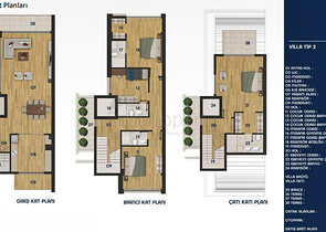 Виллы планировки 4+1 в районе Дошемеалты - Анталия 