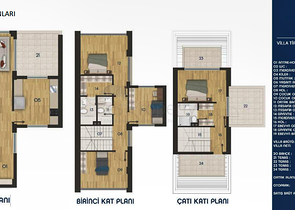 Виллы планировки 4+1 в районе Дошемеалты - Анталия 