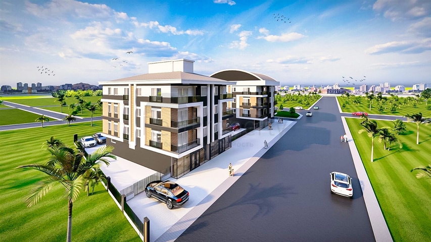 Квартира планировки 2+1 в районе Кепез - Анталия 