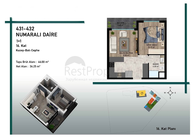 Инвестиционный проект в районе Алтынташ - Анталия