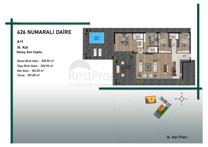 Инвестиционный проект в районе Алтынташ - Анталия