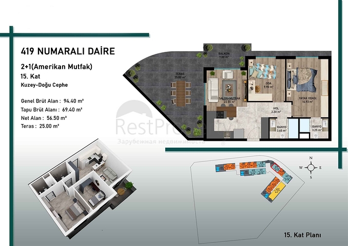 Инвестиционный проект в районе Алтынташ - Анталия