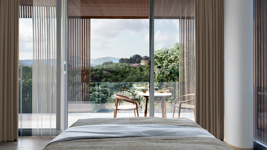 Виллы в районе Чекмекёй с потрясающим панорамным видом на лес