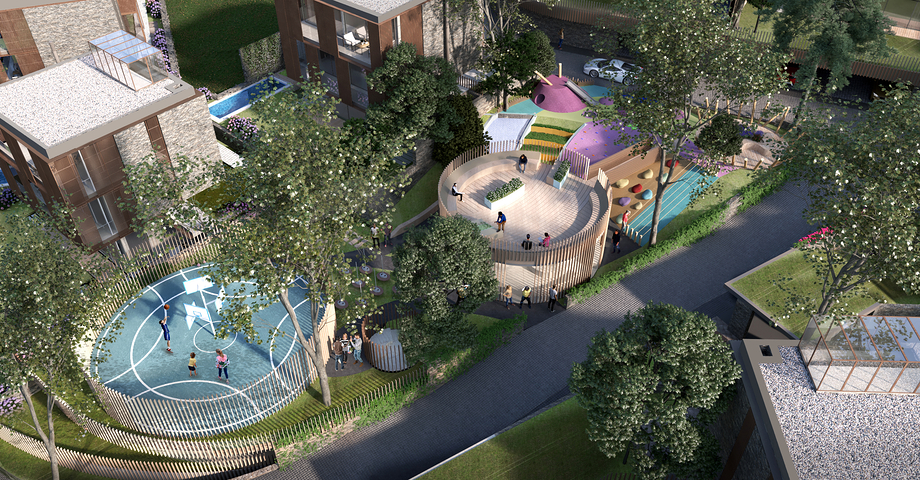 Виллы в районе Чекмекёй с потрясающим панорамным видом на лес