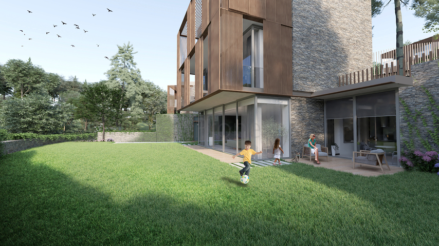 Виллы в районе Чекмекёй с потрясающим панорамным видом на лес