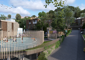 Виллы в районе Чекмекёй с потрясающим панорамным видом на лес