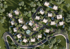 Виллы в районе Чекмекёй с потрясающим панорамным видом на лес