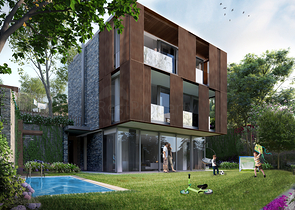 Виллы в районе Чекмекёй с потрясающим панорамным видом на лес