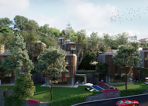 Виллы в районе Чекмекёй с потрясающим панорамным видом на лес