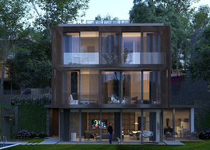 Виллы в районе Чекмекёй с потрясающим панорамным видом на лес