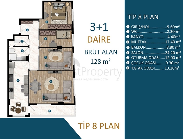 Инвестиционный проект в районе Кепез - Анталия 