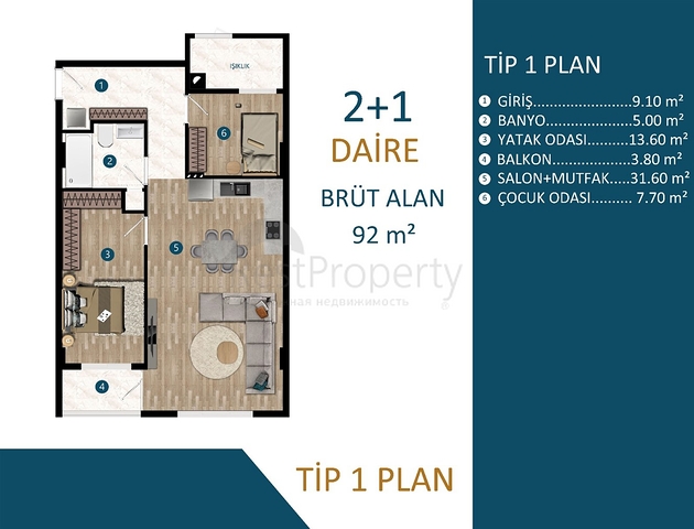 Инвестиционный проект в районе Кепез - Анталия 