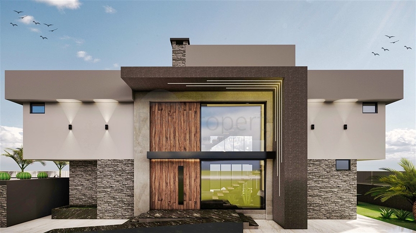 Вилла планировки 6+1 в микрорайоне Эрменек - Анталия