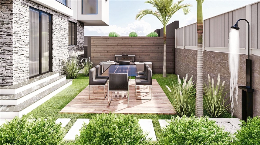 Вилла планировки 6+1 в микрорайоне Эрменек - Анталия