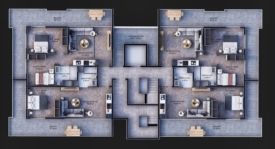 Инвестиционный проект в районе Кепез - Анталия 