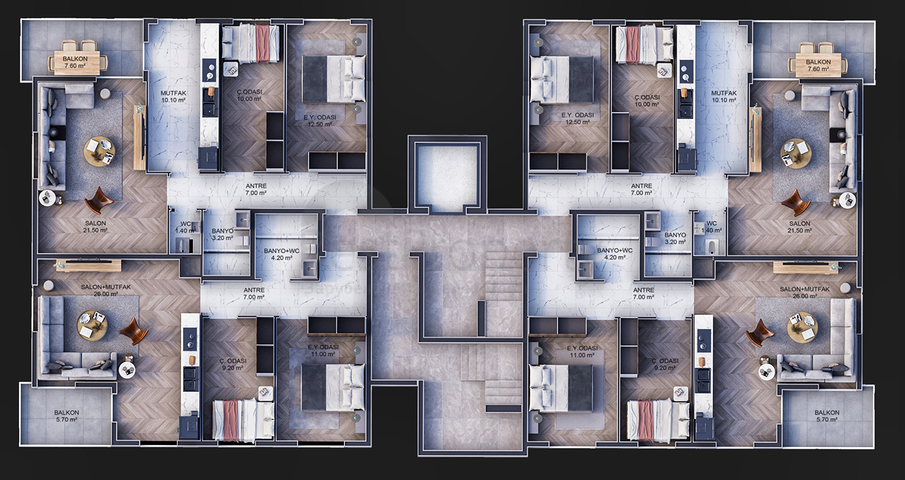 Инвестиционный проект в районе Кепез - Анталия 