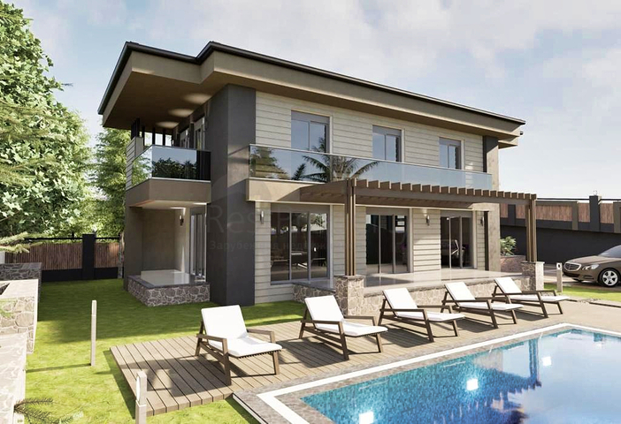 Вилла планировки 4+1 в районе Кемер - Анталия