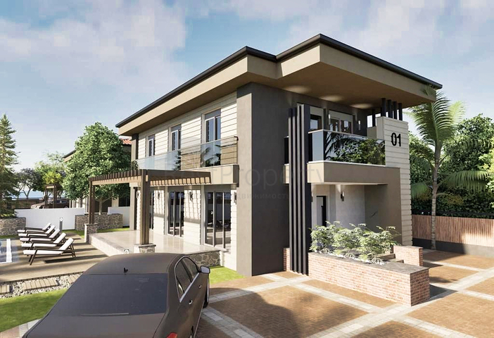 Вилла планировки 4+1 в районе Кемер - Анталия