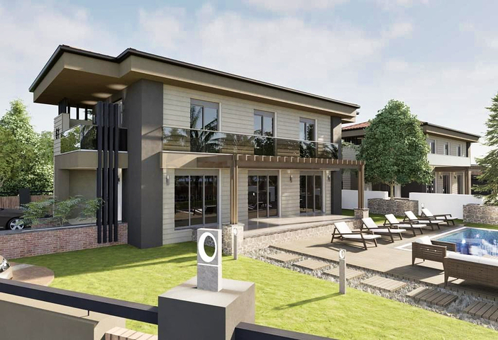 Вилла планировки 4+1 в районе Кемер - Анталия