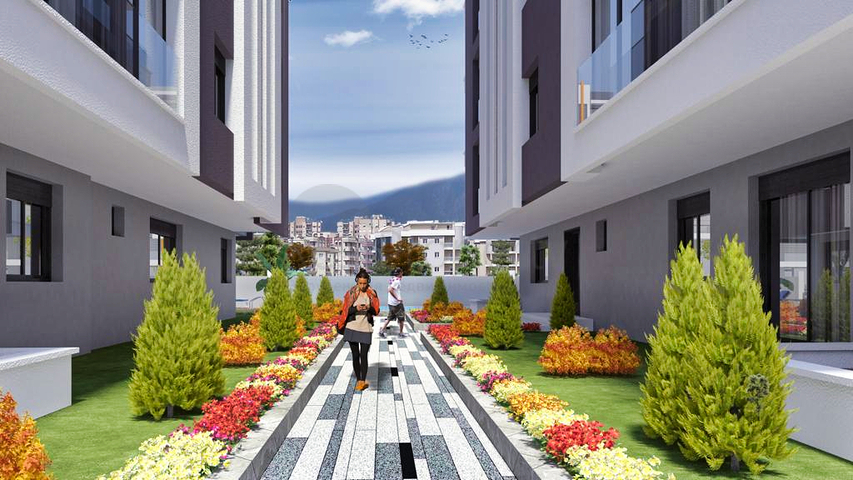 Жилой комплекс в центре города Анталия, рядом с морем 