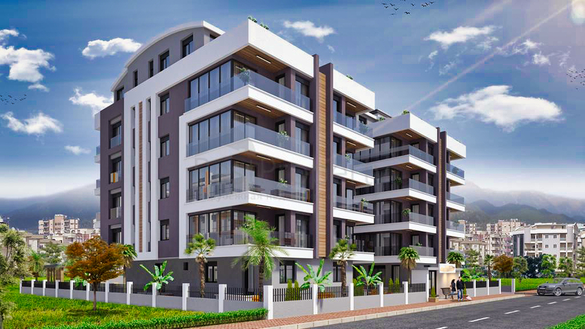 Жилой комплекс в центре города Анталия, рядом с морем 