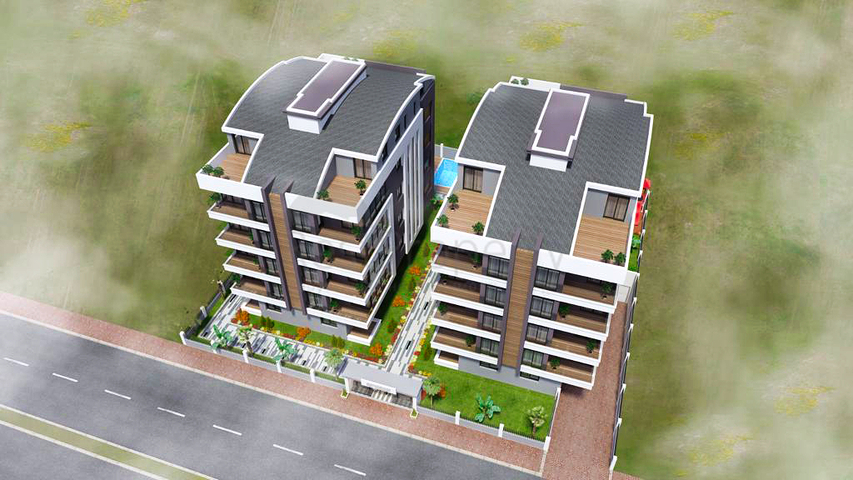 Жилой комплекс в центре города Анталия, рядом с морем 