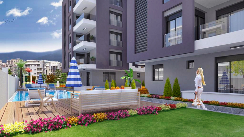 Жилой комплекс в центре города Анталия, рядом с морем 