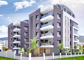 Жилой комплекс в центре города Анталия, рядом с морем 