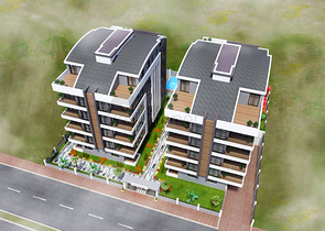 Жилой комплекс в центре города Анталия, рядом с морем 